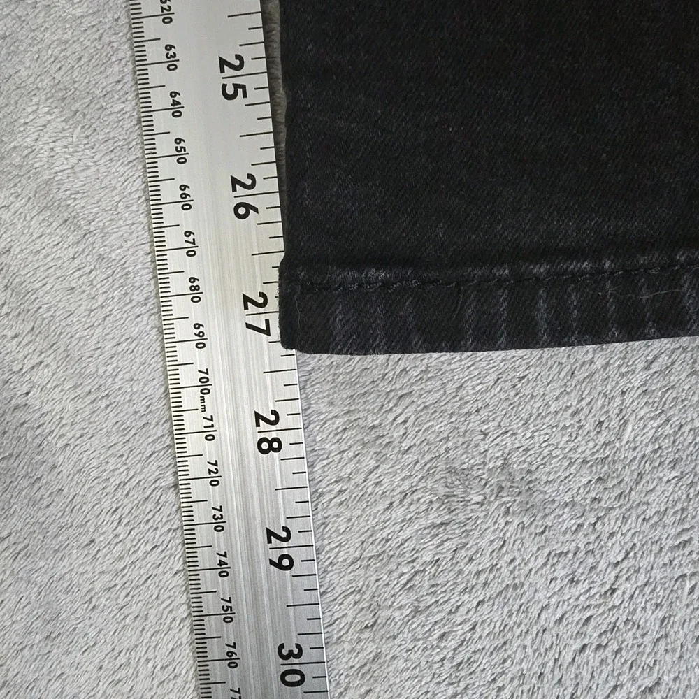 Levis Jeans Mens 34x27 Black Wash 502 Straight Leg Normcore Casual Classicore